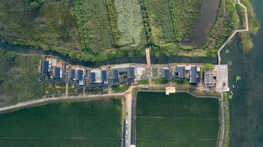 千樹承建的零碳木結構展示中心、交報告廳圓滿交付！